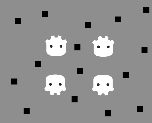 Keine 2D-Lichter oder Schatten, die Szene ist unshaded