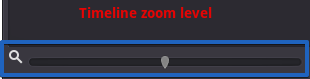 Timeline zoom level contro