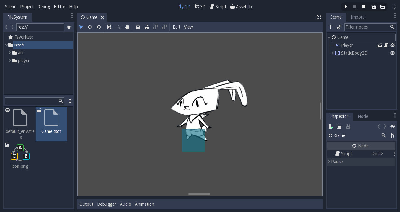 Creating your first script — Godot Engine (stable) documentation in English