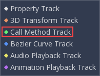 Add Call Method Track