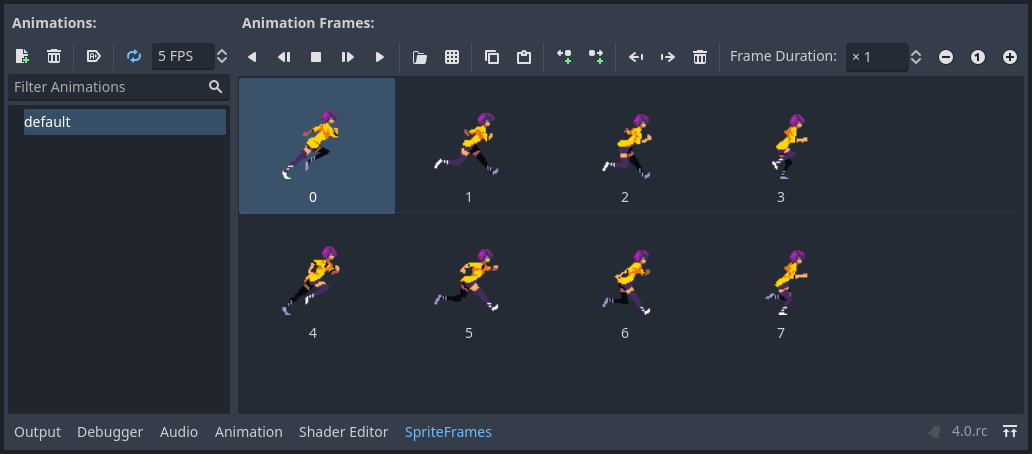 2D sprite animation — Godot Engine (stable) documentation in English