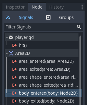 Moving the player with code — Godot Engine (stable) documentation