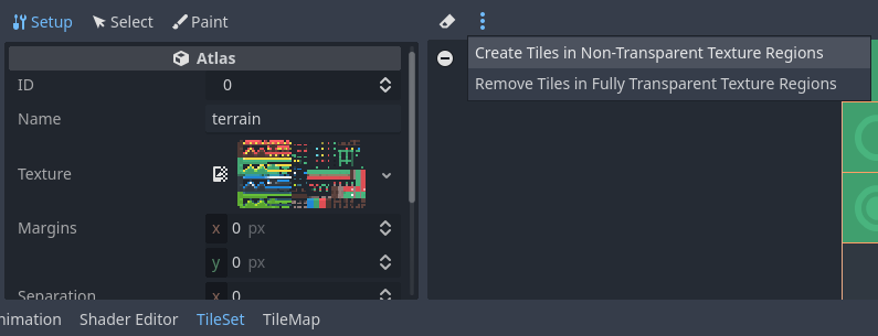 Recrear tiles automáticamente después de cambiar las propiedades del atlas