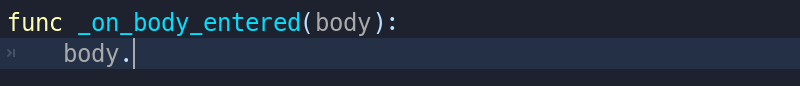 options de complétion de code pour un type dynamique