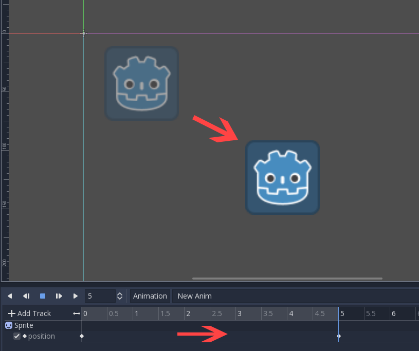 Deux clés d'animation sont tout ce qu'il faut pour obtenir un mouvement fluide