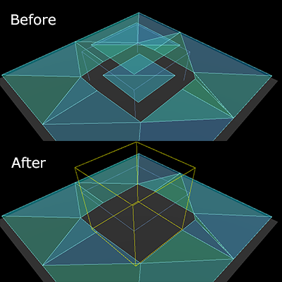 Défausse de la géométrie indésirable avec NavigationObstacle3D