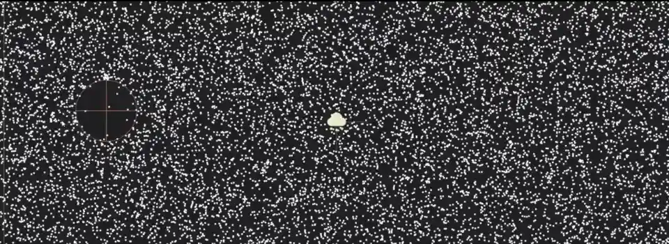 Campo de partículas do sphere attractor em partes