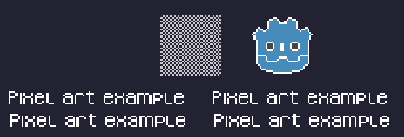 Fractional scaling example (incorrect pixel art appearance)