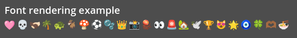 為標籤新增 Emoji 字形後的正確外觀